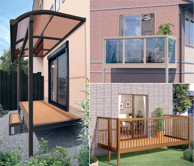 激安外構 エクステリア ウッドデッキ 高砂