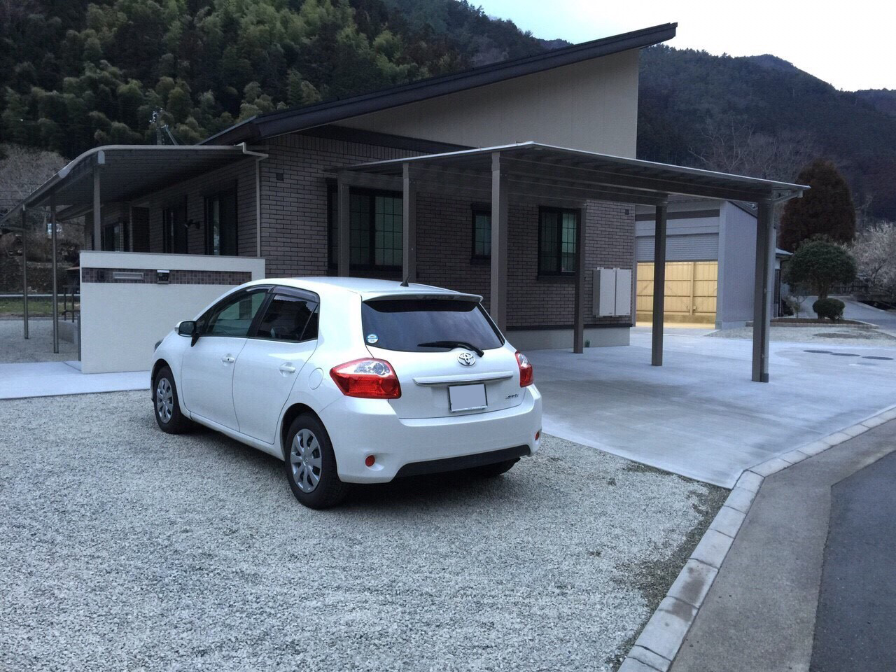 外構 カーポート ファサード 表札 リフォーム 高砂