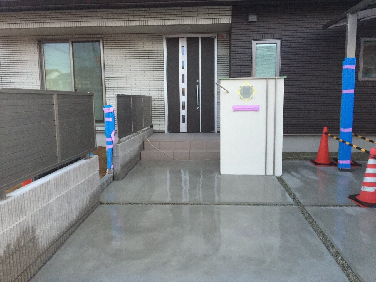 外構 カーポート ファサード 表札 リフォーム 高砂