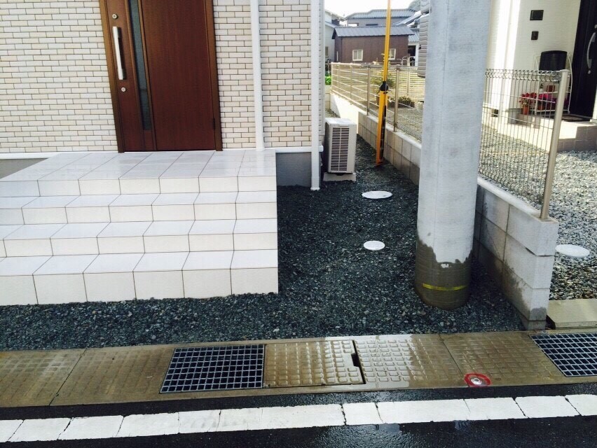 外構 カーポート ファサード 表札 リフォーム 高砂