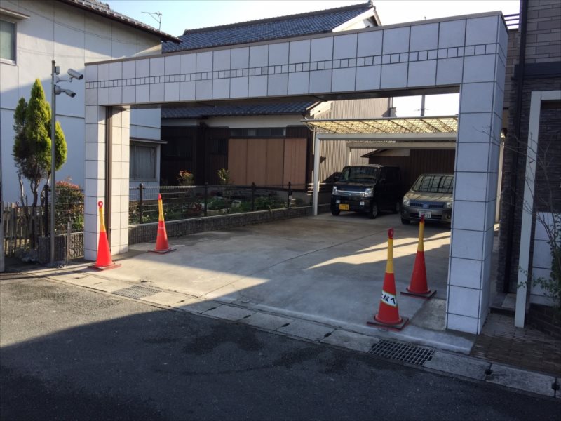 外構 カーポート ファサード 表札 リフォーム 高砂