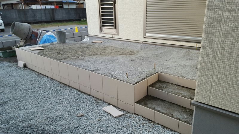 外構 カーポート ファサード 表札 リフォーム 高砂