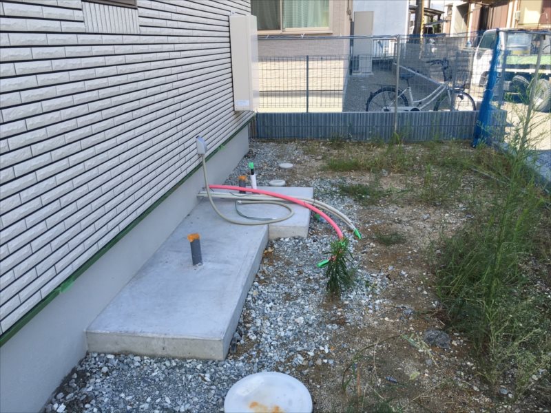 外構 カーポート ファサード 表札 リフォーム 高砂