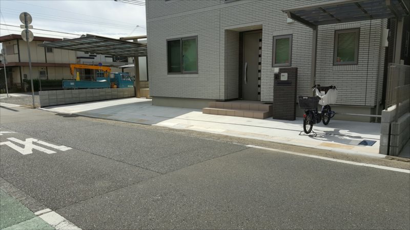 外構 カーポート ファサード 表札 リフォーム 高砂