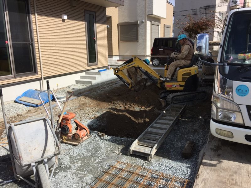 外構 カーポート ファサード 表札 リフォーム 高砂