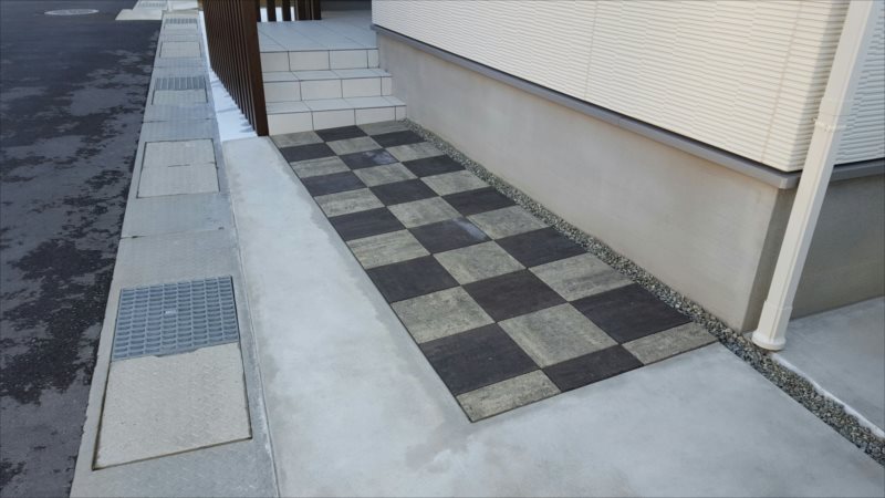 外構 カーポート ファサード 表札 リフォーム 高砂